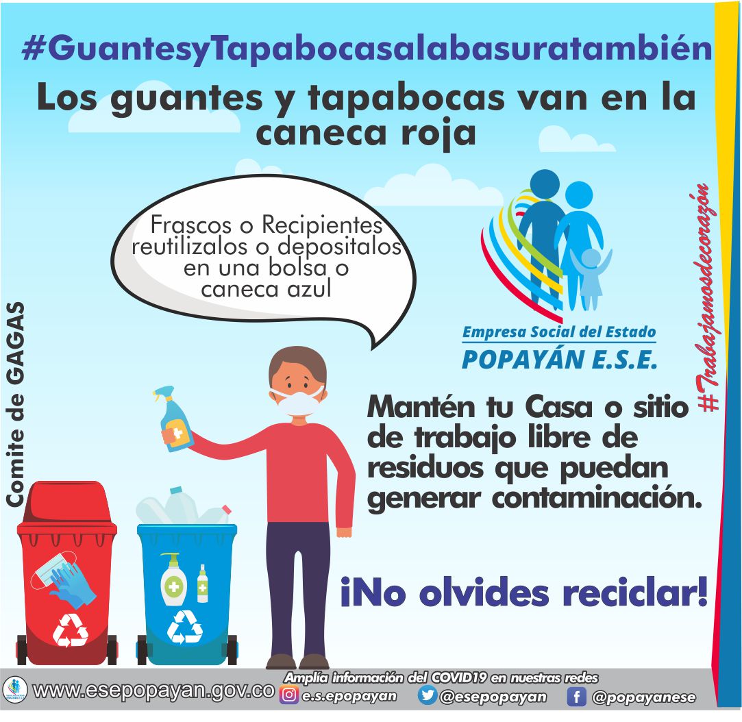 Cuida tu salud - Cuidate bien #guantesytapabocasalabasuratambién