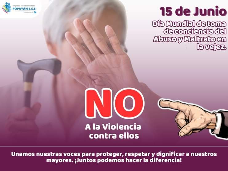 No a la violencia contra la vejez