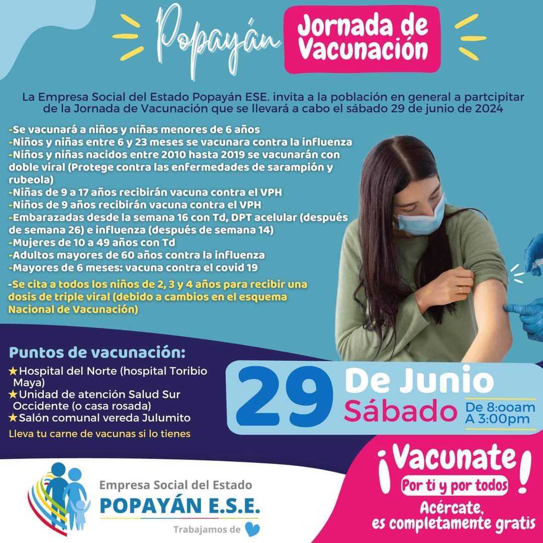 Jornada vacunación Popayán 